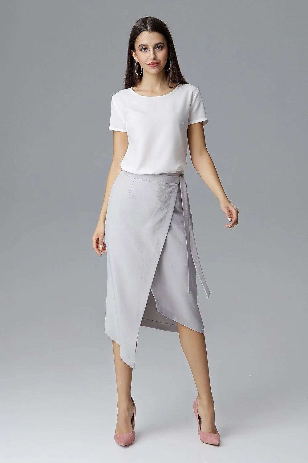 Jupe en soie asymétrique chic et moderne pour femme élégante soirée ou bureau tendance