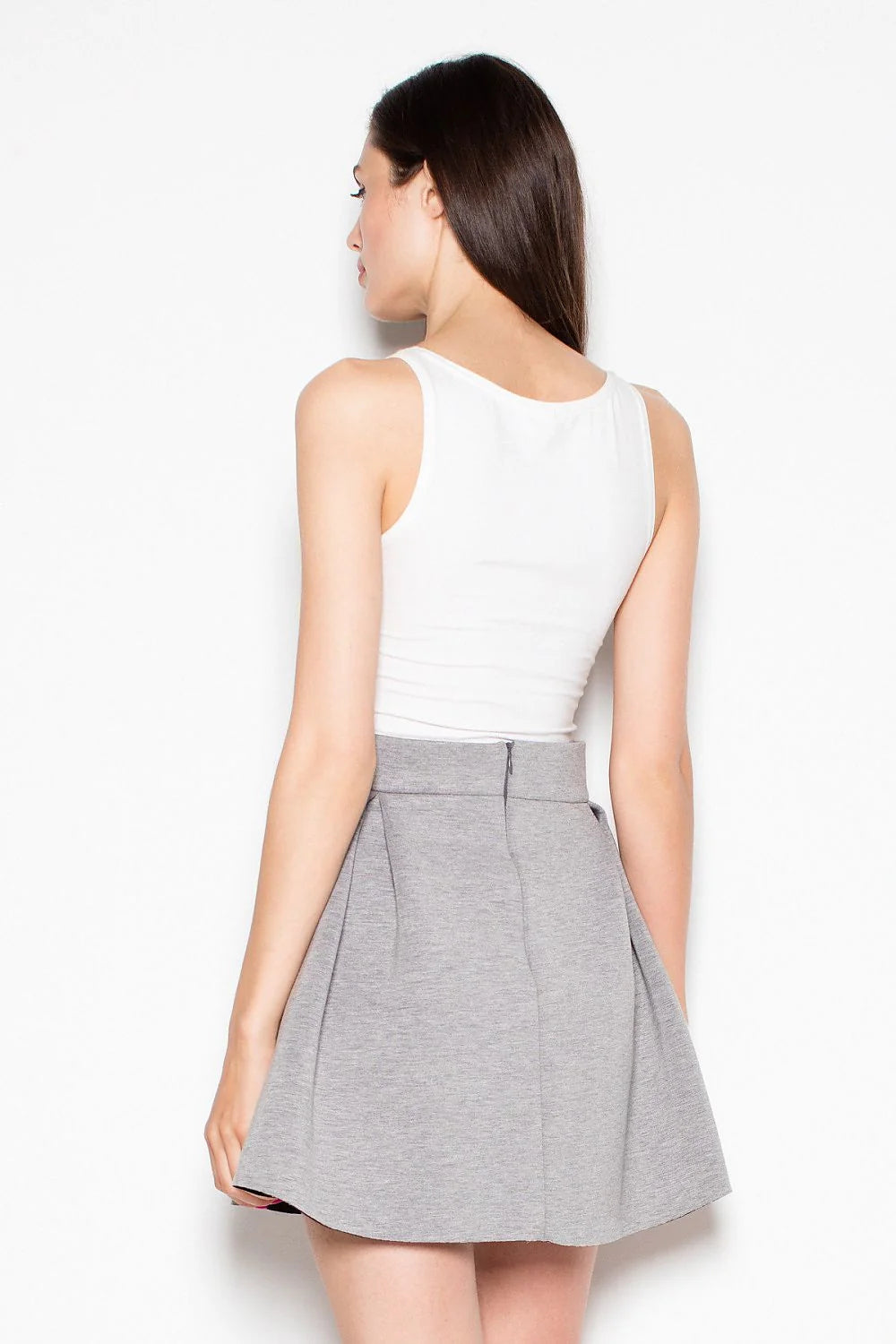 Jupe évasée polyester moderne élégante confort quotidien style décontracté tenue femme mode tendance actuelle