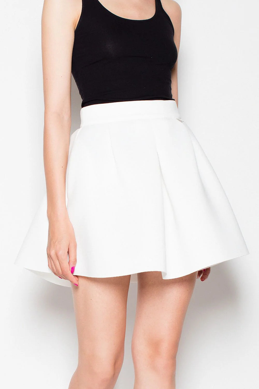 Jupe évasée polyester moderne élégante confort quotidien style décontracté tenue femme mode tendance actuelle