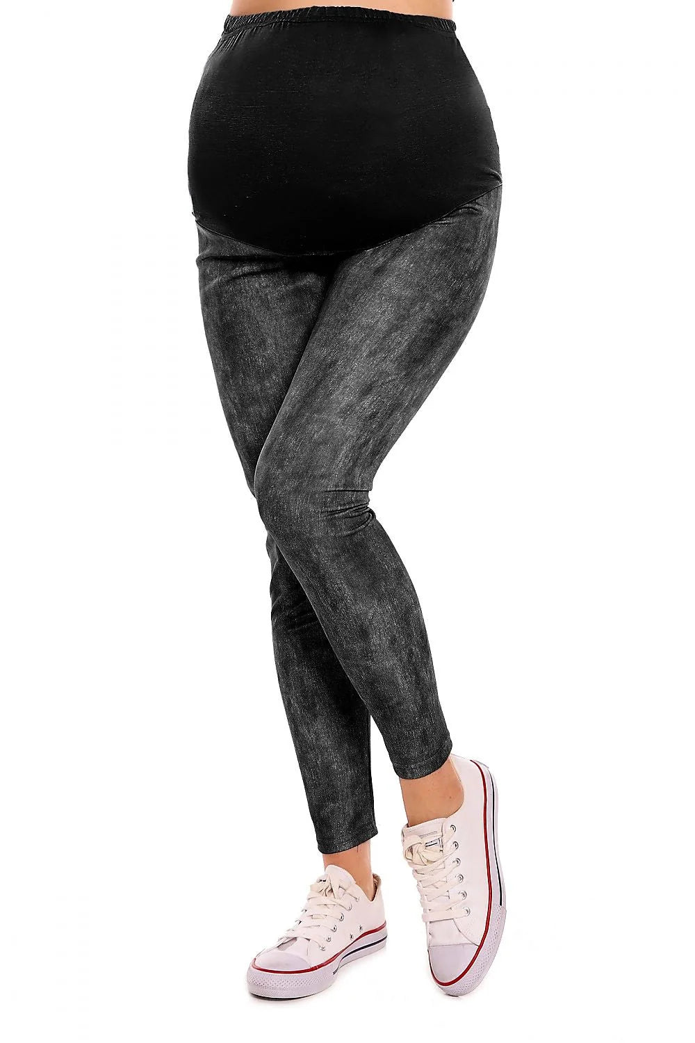 Legging grossesse coton doux élégant confort optimal panneau ventre ajustable pour futures mamans modernes