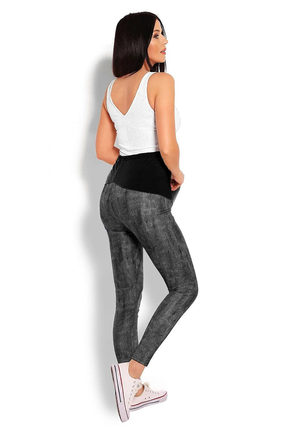 Legging grossesse coton doux élégant confort optimal panneau ventre ajustable pour futures mamans modernes