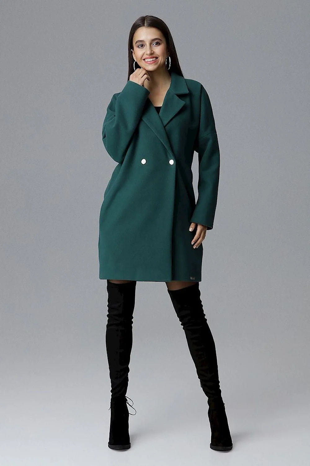 Manteau en laine bleu lavande élégant et moderne pour femmes chic et intemporel mode hiver
