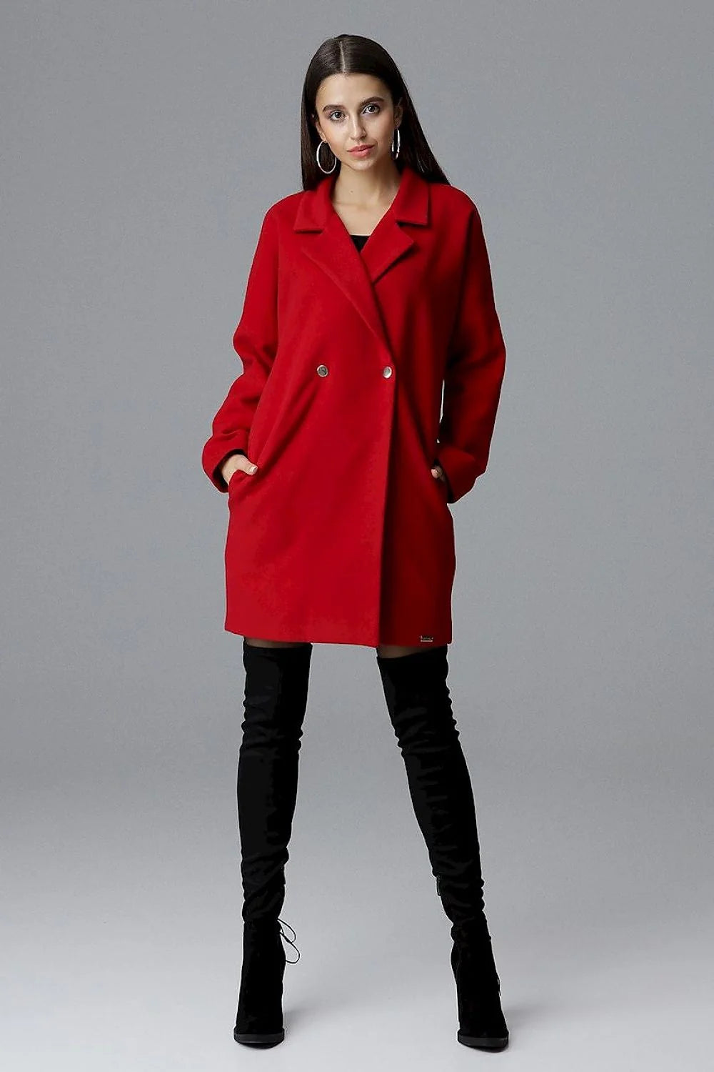 Manteau en laine bleu lavande élégant et moderne pour femmes chic et intemporel mode hiver