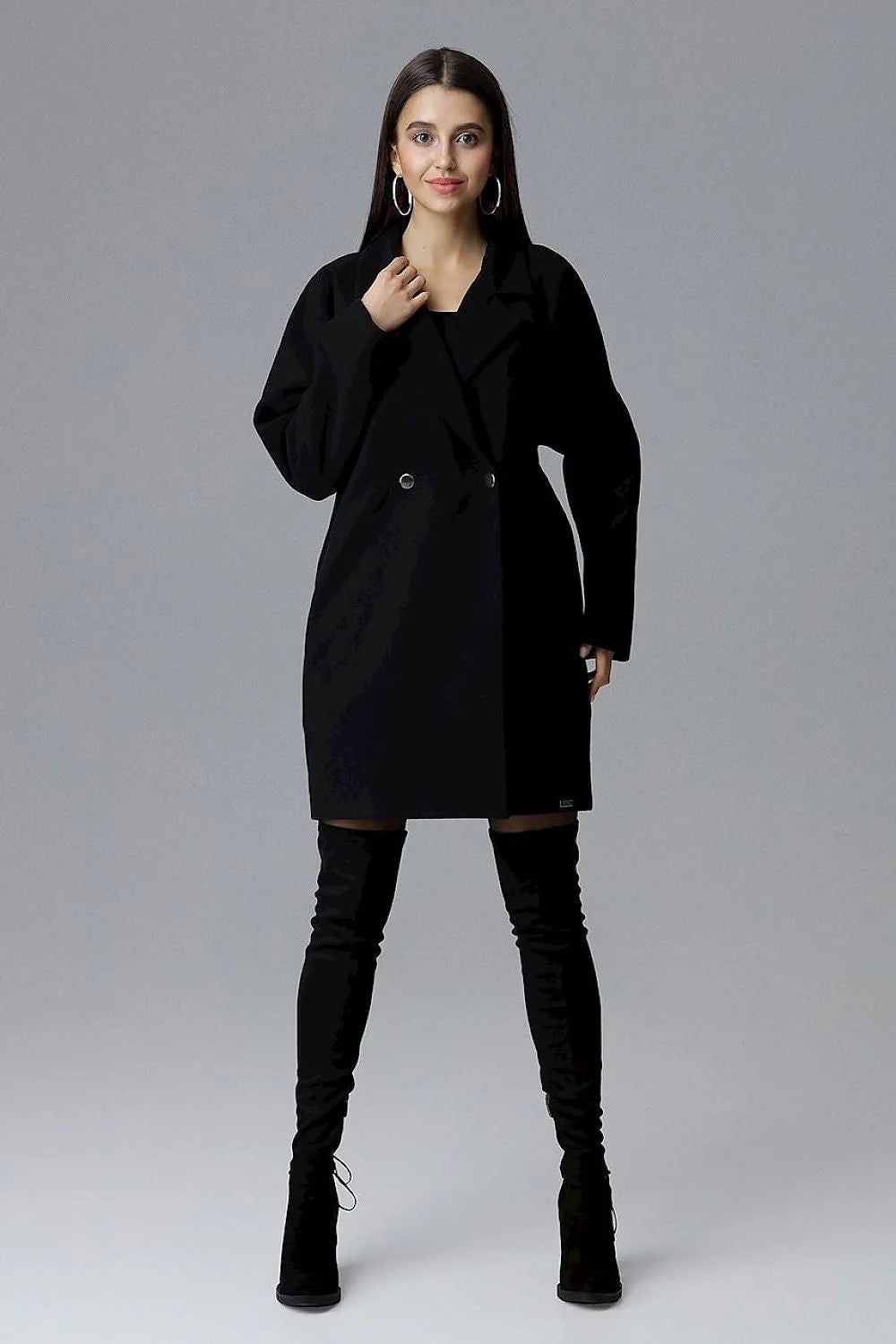 Manteau en laine bleu lavande élégant et moderne pour femmes chic et intemporel mode hiver