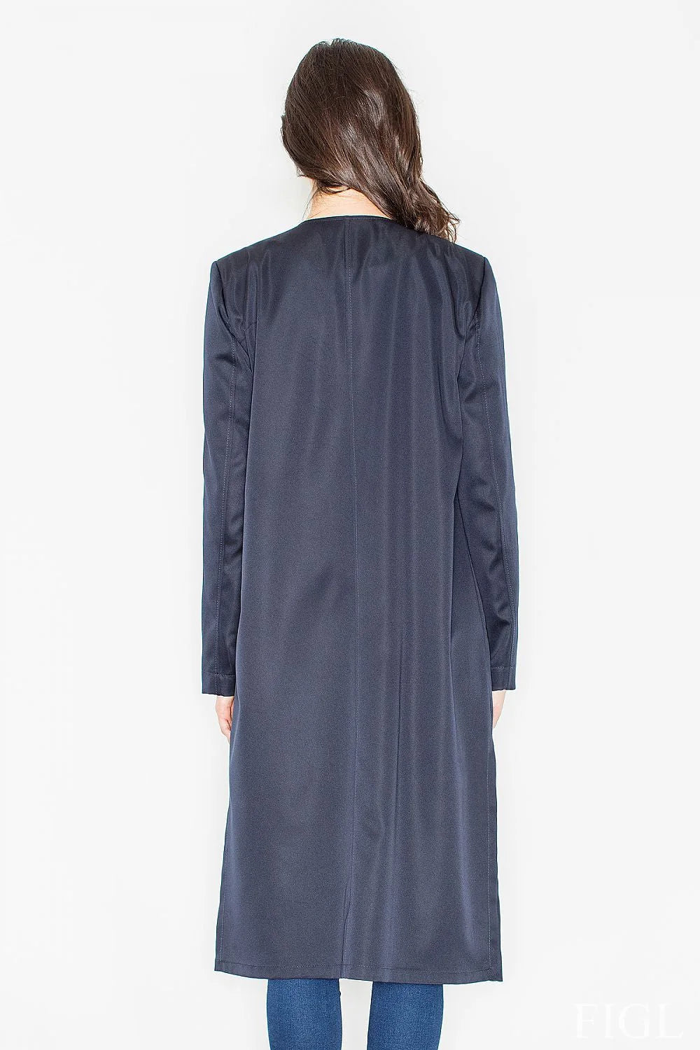 Manteau en laine Figl élégant coupe longue chic confort automne hiver pour femmes modernes