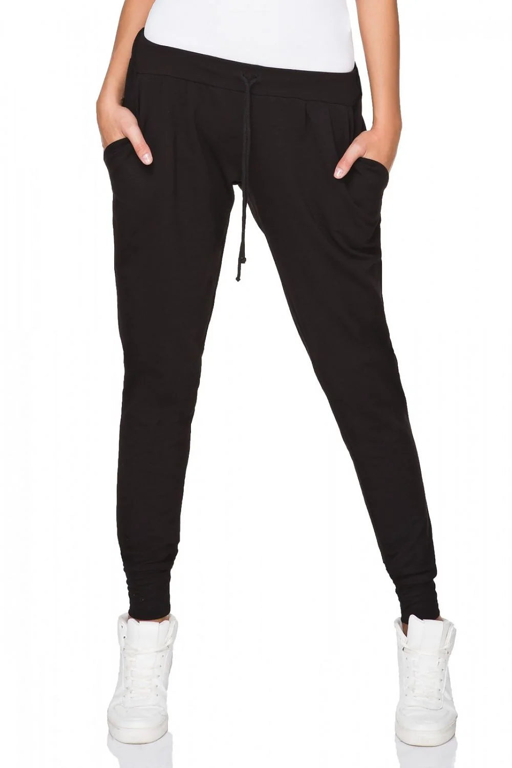 Pantalon de sport coton vert kaki confortable ajusté jogging femme style décontracté contemporain idéal détente