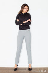 Pantalon droit femme coton-polyester chic et confortable pour un style professionnel et élégant