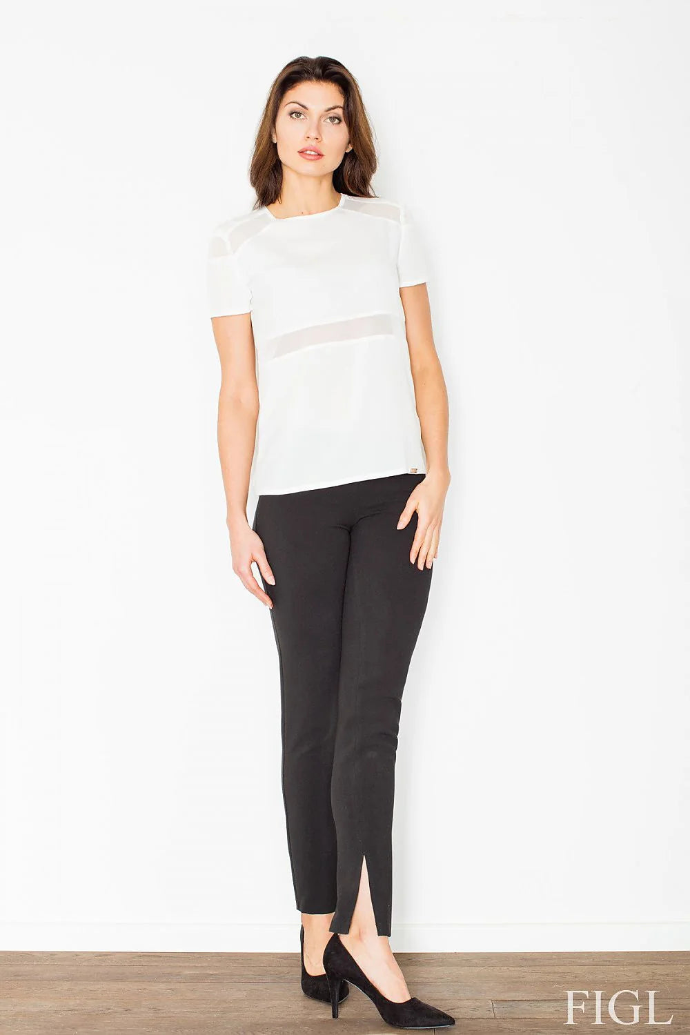 Pantalon droit femme coton-polyester chic et confortable pour un style professionnel et élégant