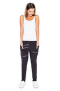 Pantalon femme coton élasthanne Katrus style moderne confortable élégant pour toutes occasions garde-robe essentielle