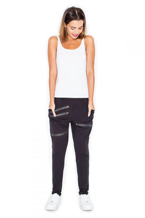 Pantalon femme coton élasthanne Katrus style moderne confortable élégant pour toutes occasions garde-robe essentielle