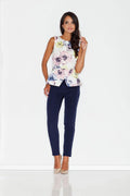 Pantalon femme coton élégant style classique chic confort parfait silhouette bureau soirée tendance