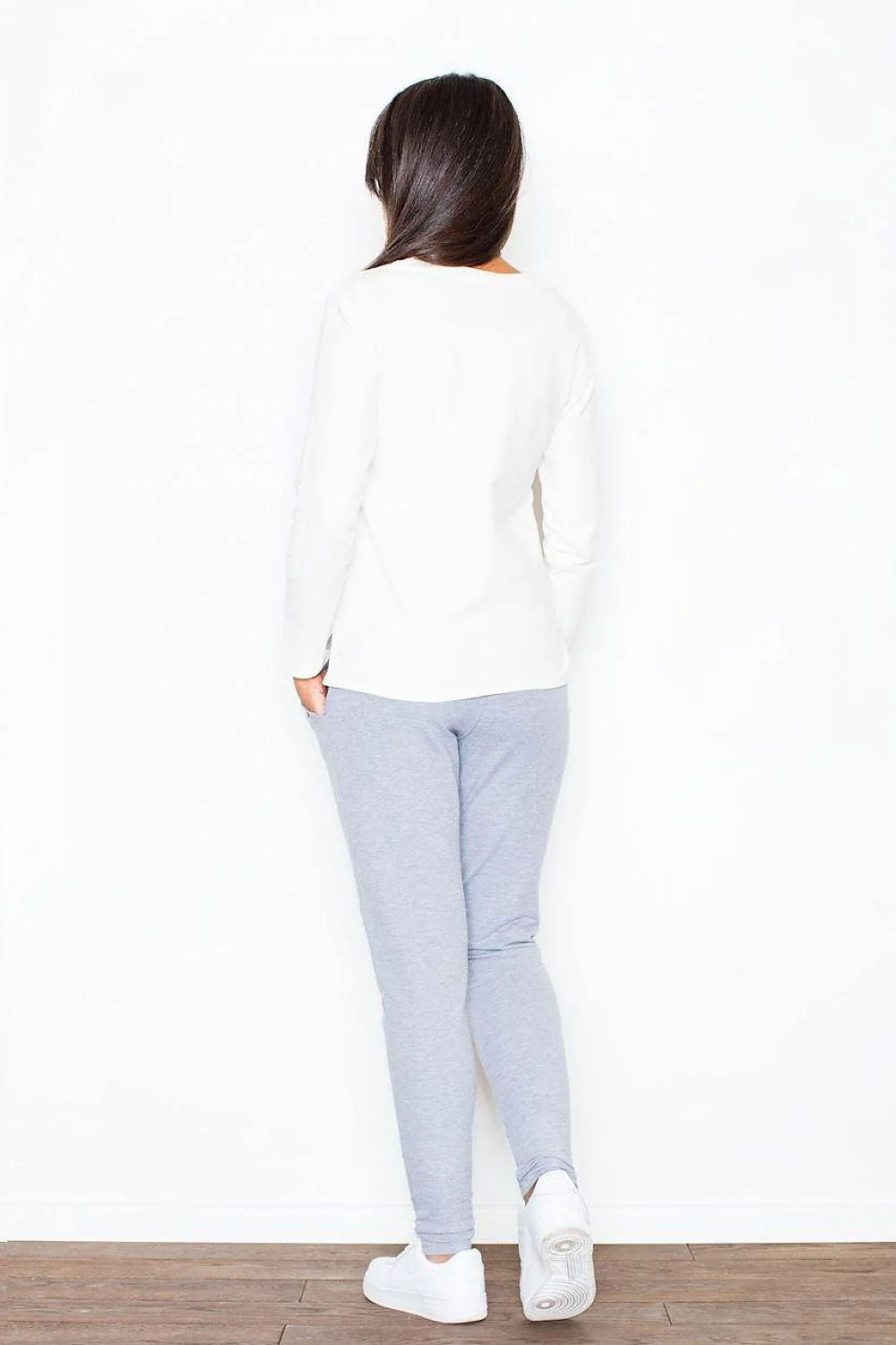 Pantalon femme coton style décontracté élégant jaune taille haute poches mode estivale confortable