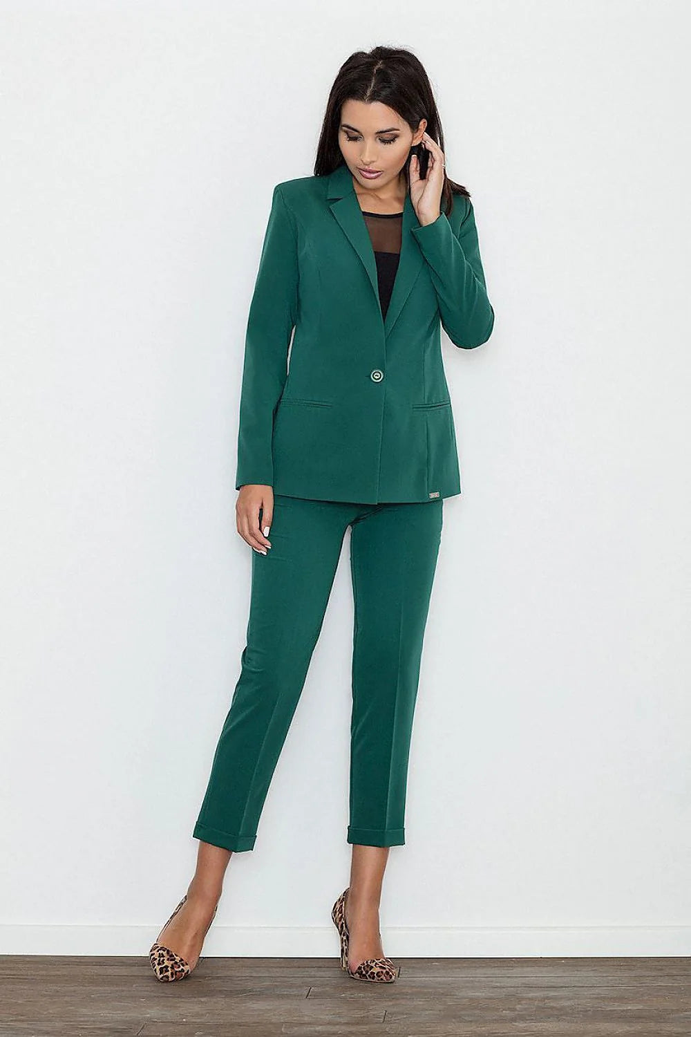 Pantalon femme en coton élégant et confortable pour bureau ou soirée mode intemporelle