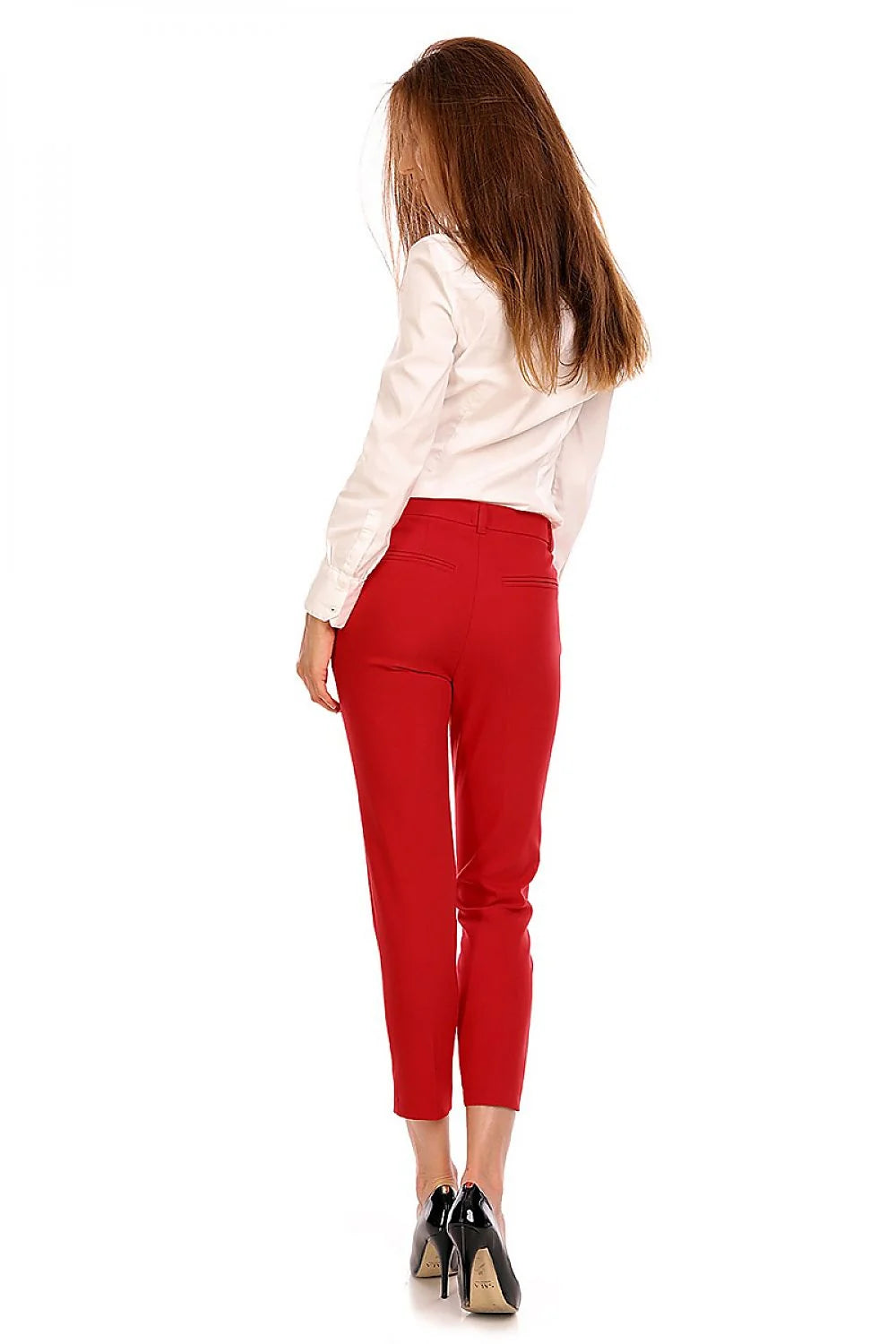 Pantalon femme en tissu lisse élégant pour look professionnel et sorties entre amis stylées