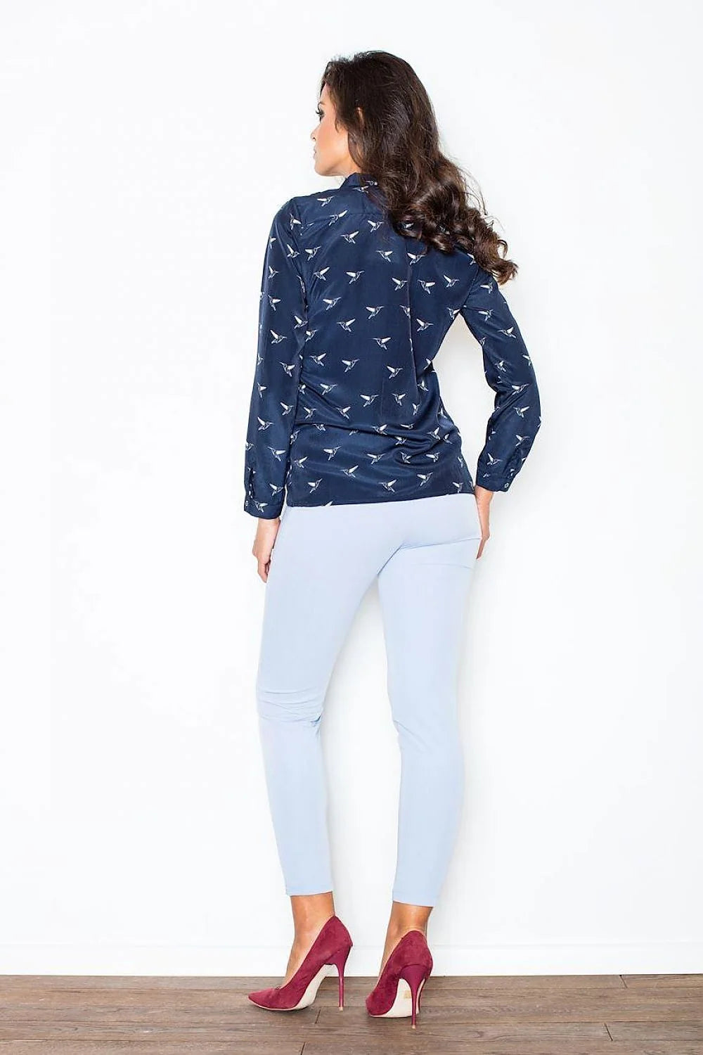 Pantalon femme Figl coton élégant décontracté coupe moderne confort bureau sortie tendance mode casual