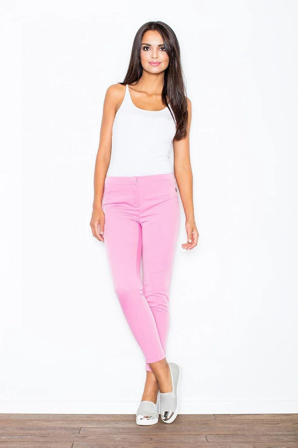 Pantalon femme Figl coton élégant décontracté coupe moderne confort bureau sortie tendance mode casual