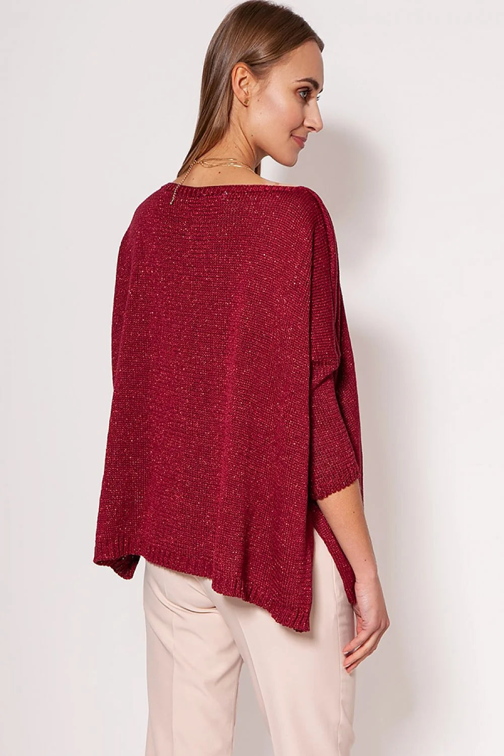 Pull en tricot élégant au style décontracté chic avec collier intégré pour femmes modernes mode