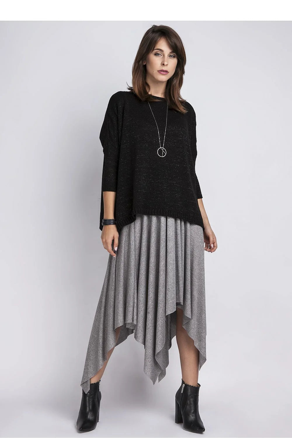 Pull en tricot élégant au style décontracté chic avec collier intégré pour femmes modernes mode