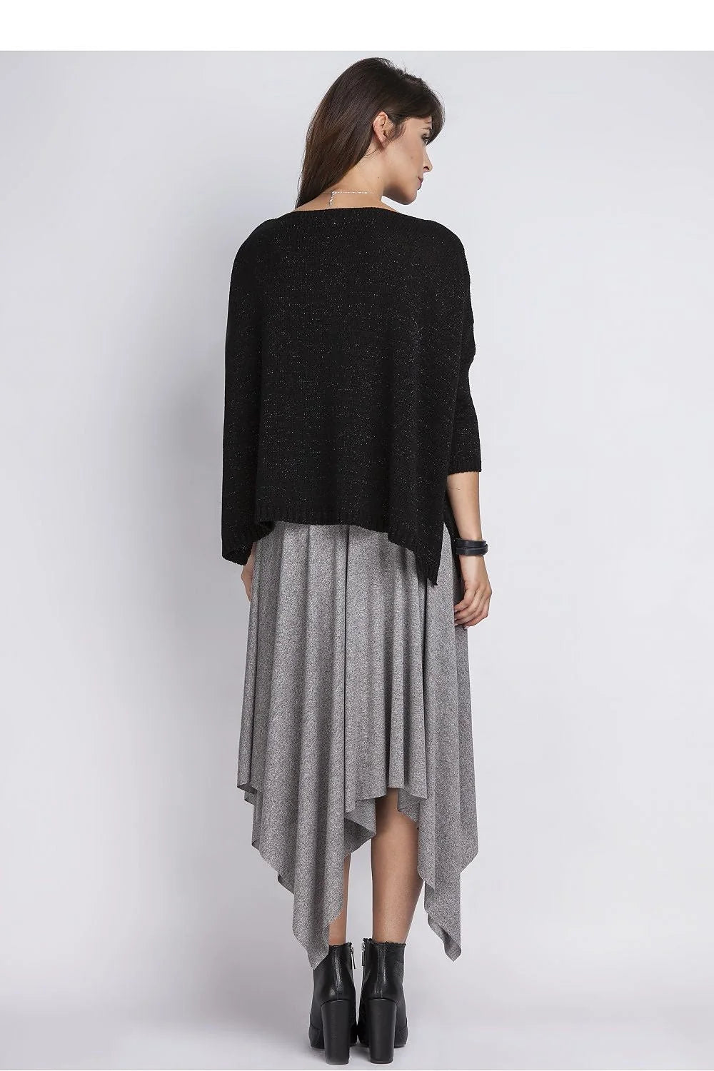 Pull en tricot élégant au style décontracté chic avec collier intégré pour femmes modernes mode