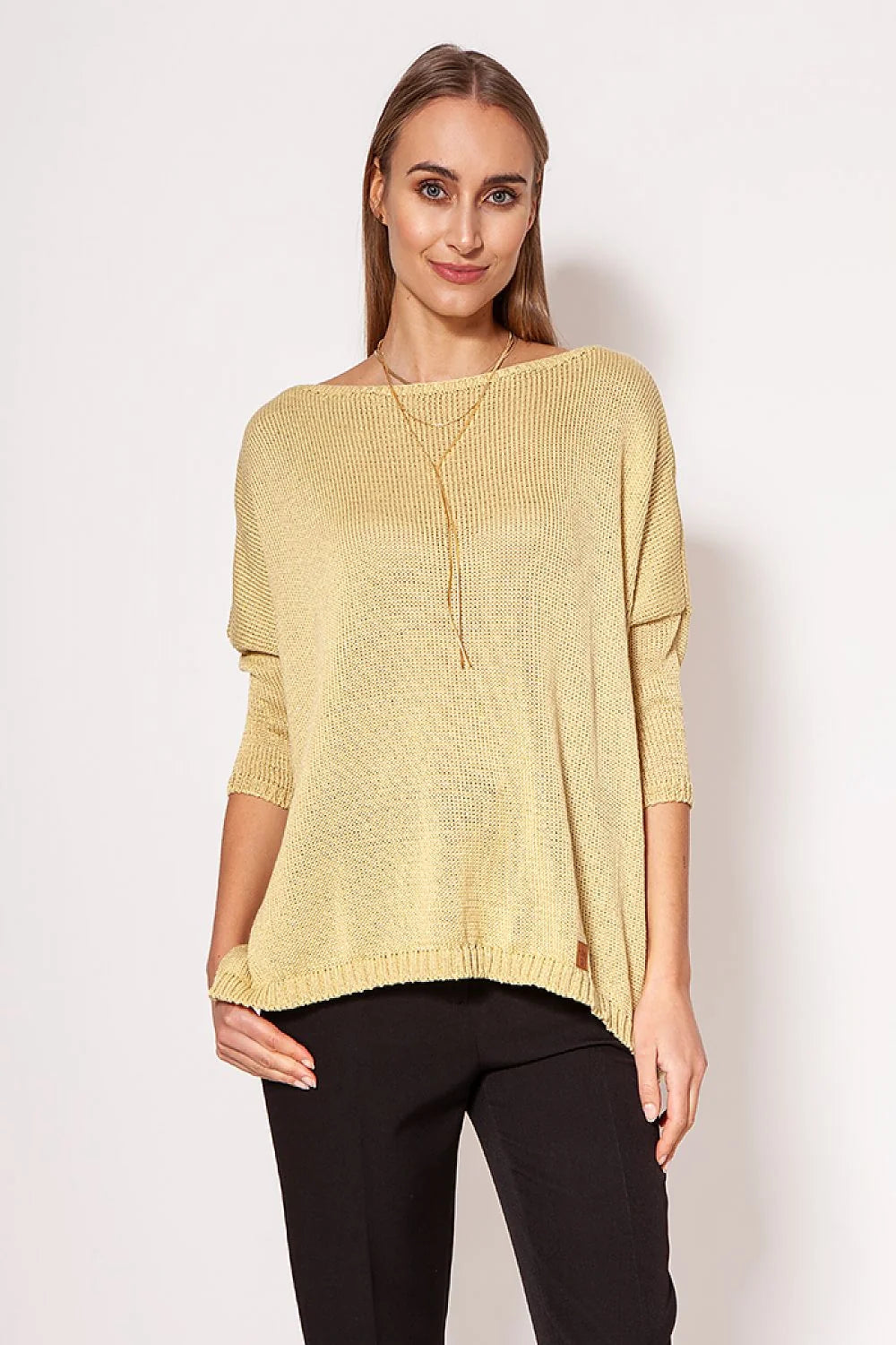 Pull en tricot élégant au style décontracté chic avec collier intégré pour femmes modernes mode