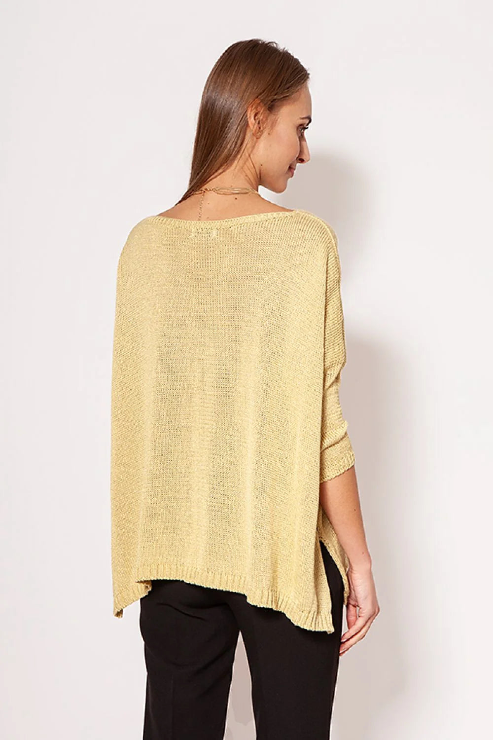 Pull en tricot élégant au style décontracté chic avec collier intégré pour femmes modernes mode