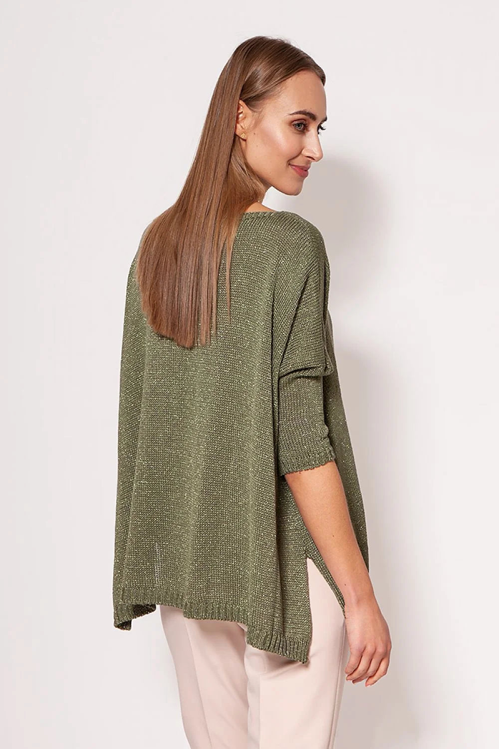 Pull en tricot élégant au style décontracté chic avec collier intégré pour femmes modernes mode