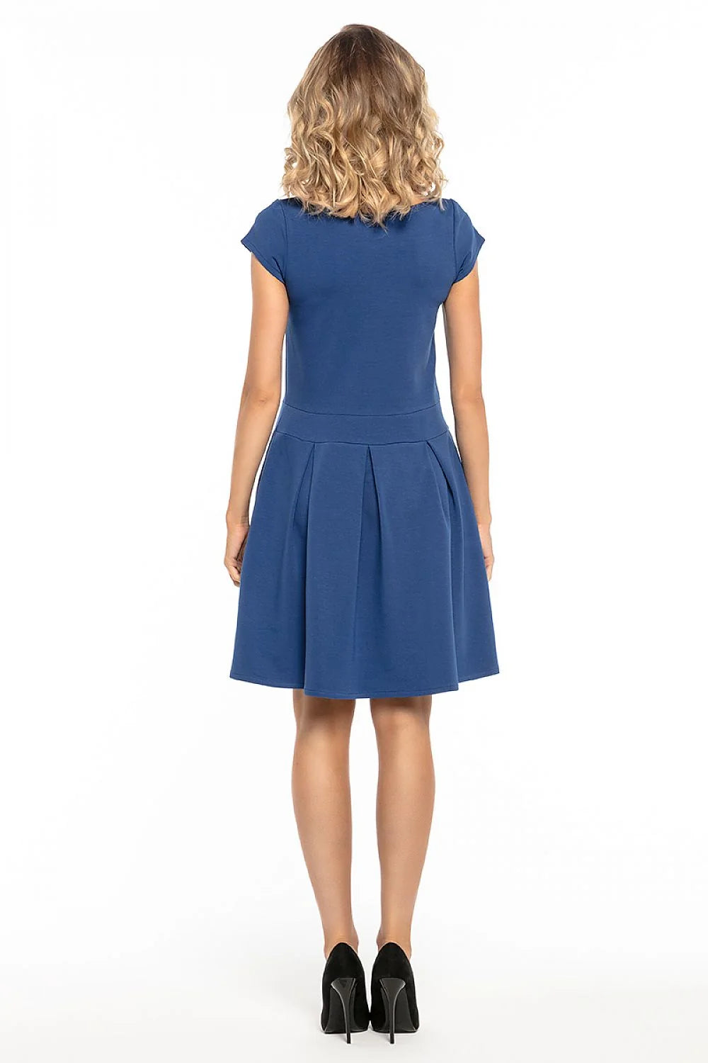 Robe bleue en coton décontractée élégante et confortable pour toutes occasions chics et décontractées
