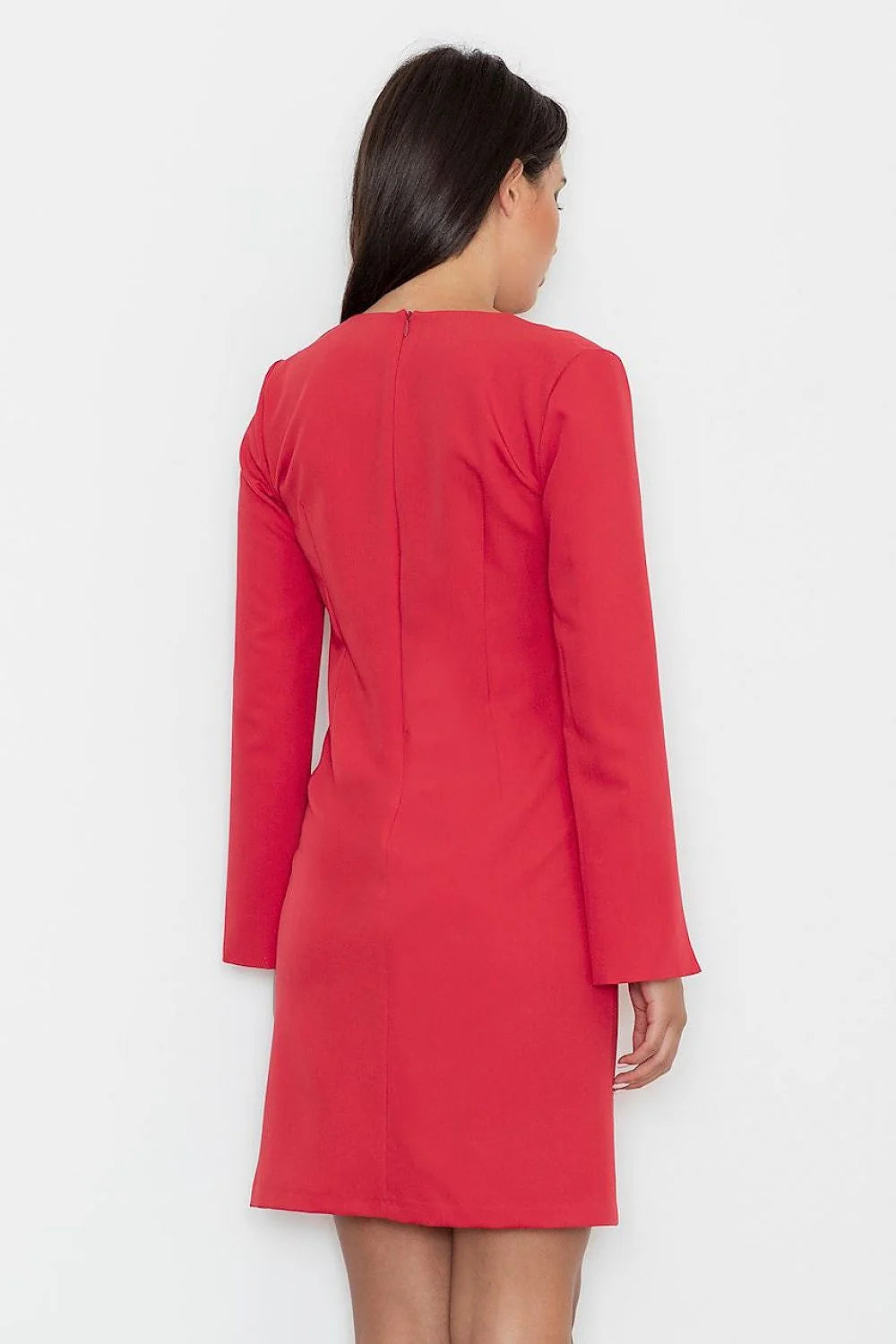Robe chic en coton légère jaune élégante manches longues fentes idéale femmes modernes tendance