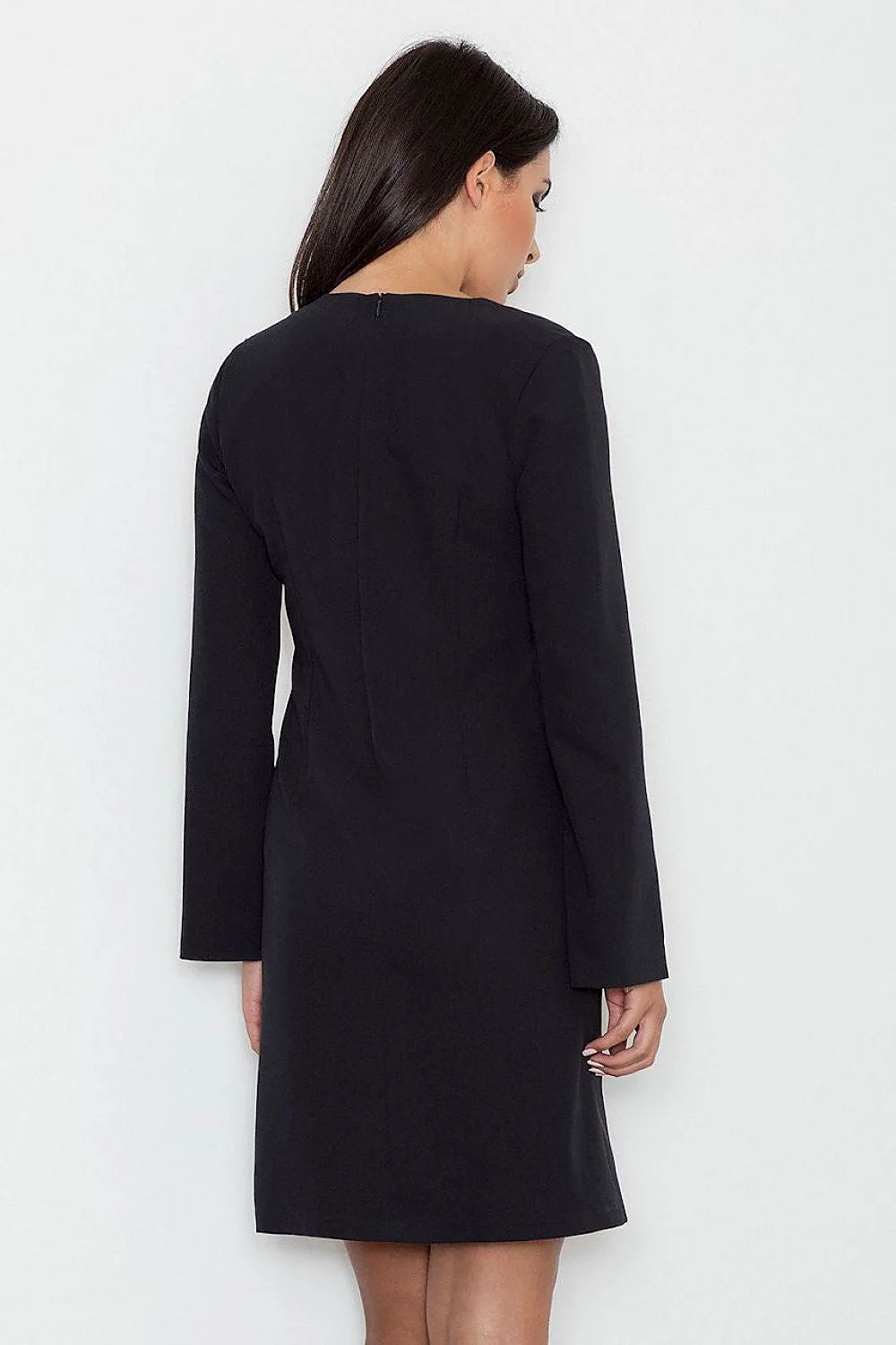 Robe chic en coton légère jaune élégante manches longues fentes idéale femmes modernes tendance