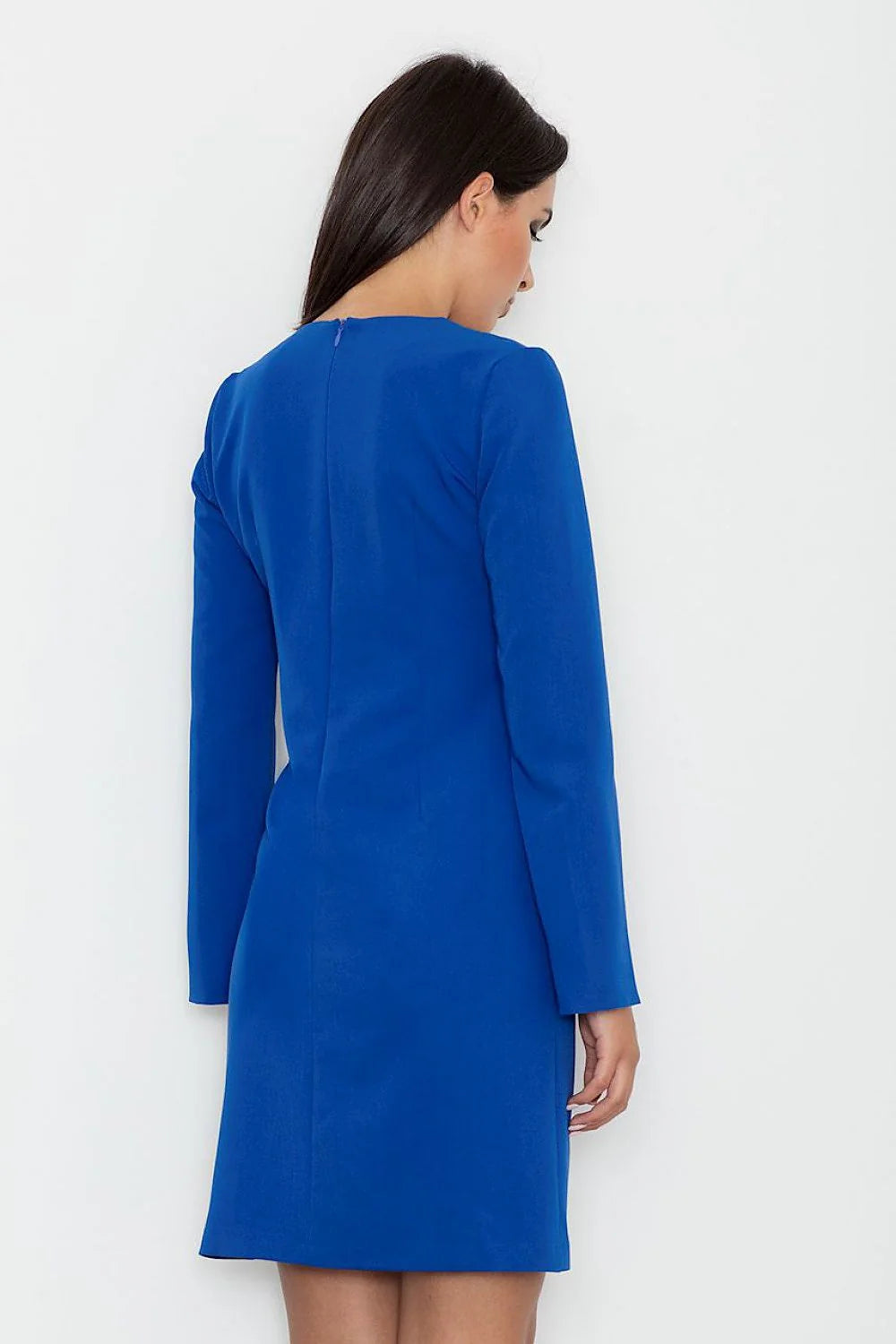 Robe chic en coton légère jaune élégante manches longues fentes idéale femmes modernes tendance