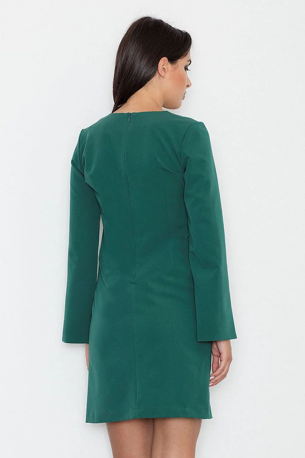 Robe chic en coton légère jaune élégante manches longues fentes idéale femmes modernes tendance