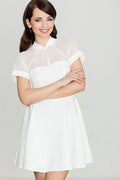 Robe courte en maille transparente élégante et confortable pour occasions spéciales sublimer la silhouette féminine