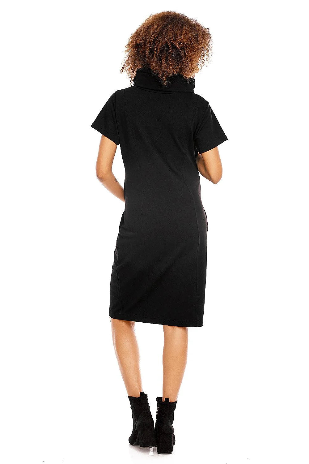 Robe de grossesse coton élégante et confortable avec fermetures éclair discrètes pour allaitement facile