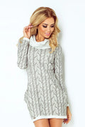 Robe de jour coton chic élégante col roulé poches modernes confort pour femmes tendance actuelle