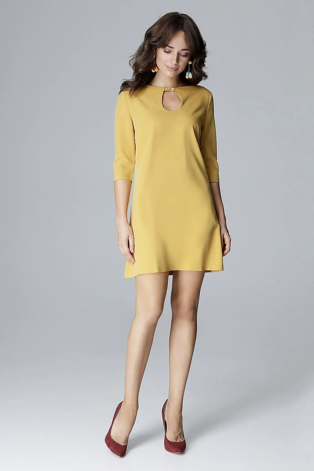 Robe de jour en coton évasée élégante et confortable pour un style quotidien féminin chic