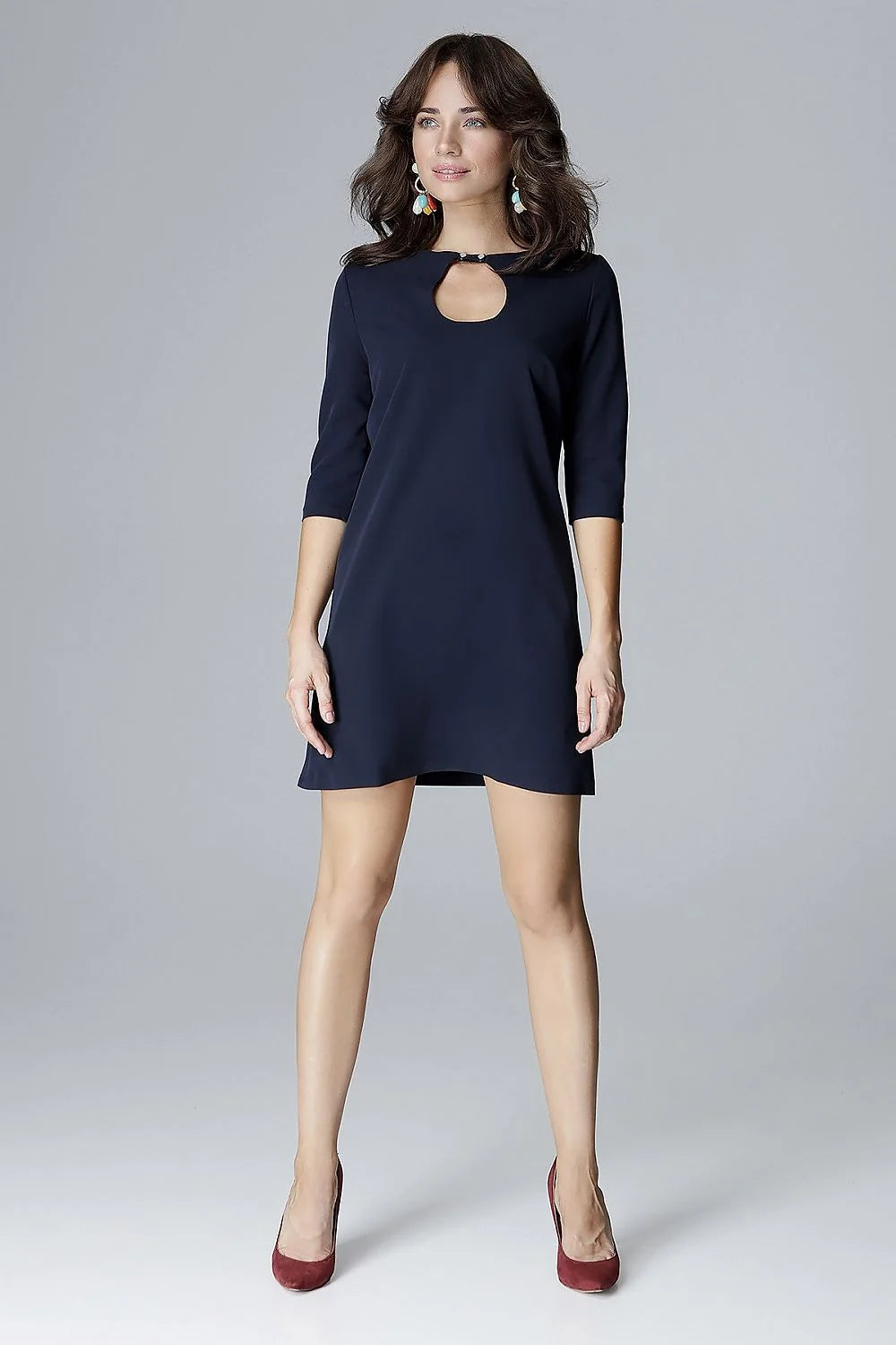 Robe de jour en coton évasée élégante et confortable pour un style quotidien féminin chic