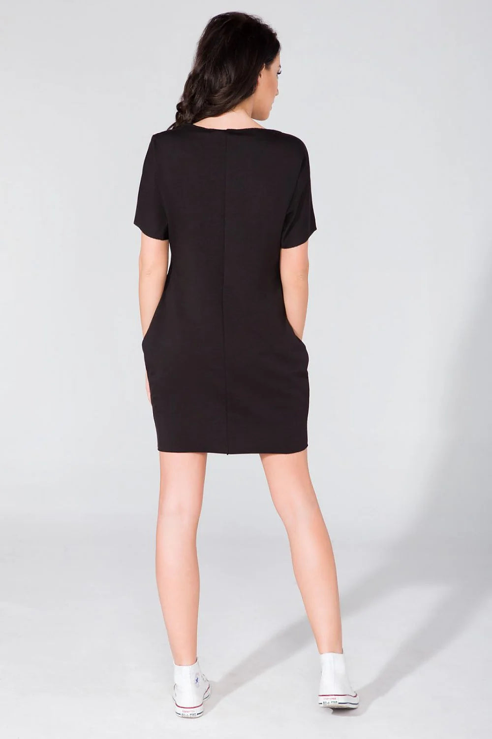 Robe de jour en coton fluide élégante et confortable avec poches pratiques pour femmes actives