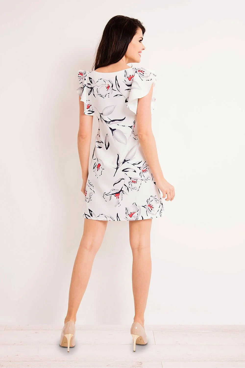 Robe de jour en coton imprimé floral élégante et confortable pour femme active au quotidien