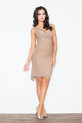 Robe de soirée en satin chic Figl élégante décolleté en V pour événement spécial femme