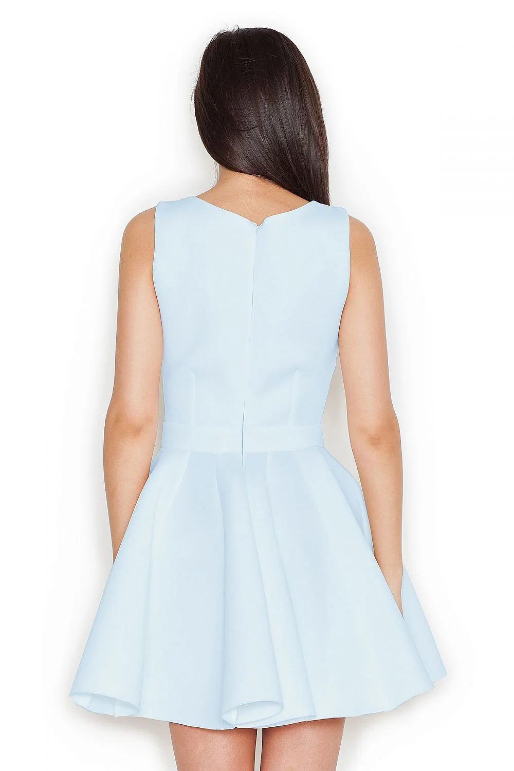 Robe élégante en polyester rose pâle avec nœud féminin style romantique pour soirées et cocktails