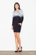 Robe en coton chic et décontractée pour femme moderne avec motifs floraux et poches pratiques