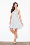 Robe en coton rayée Figl élégante et confortable pour sorties estivales décontractées et stylées