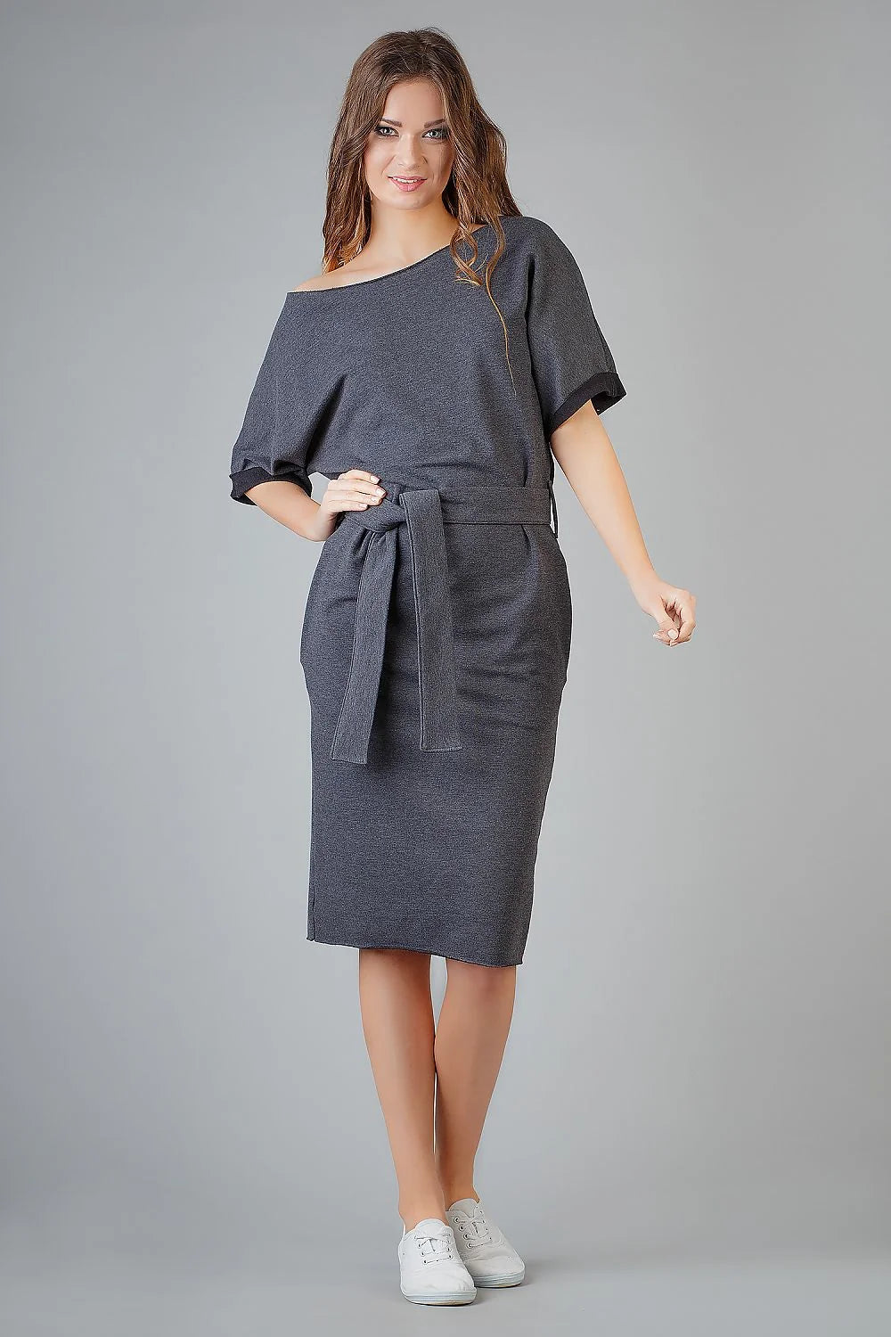 Robe en tricot doux style kimono élégante décontractée pour femmes au quotidien confort assuré