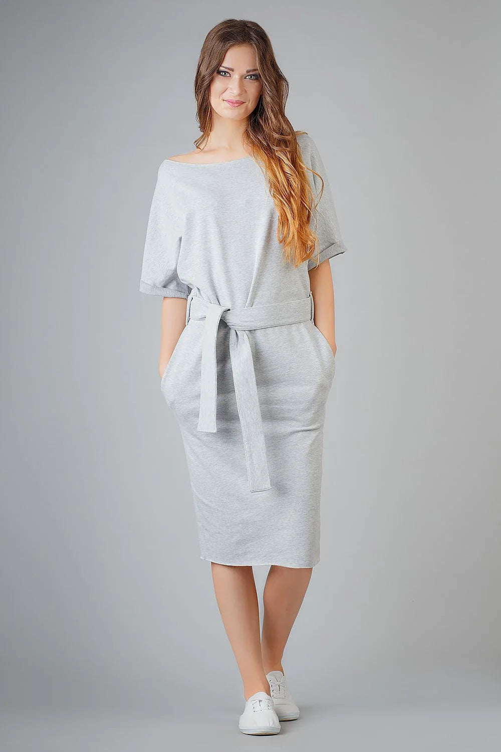 Robe en tricot doux style kimono élégante décontractée pour femmes au quotidien confort assuré