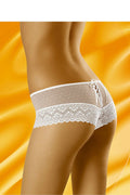 Shorts lingerie transparents élégants en dentelle à petits pois pour sophistication et confort féminin optimal