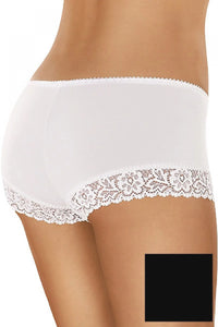 Shorty dentelle florale blanc confort et élégance pour sublimer courbes féminines lingerie sexy romantique