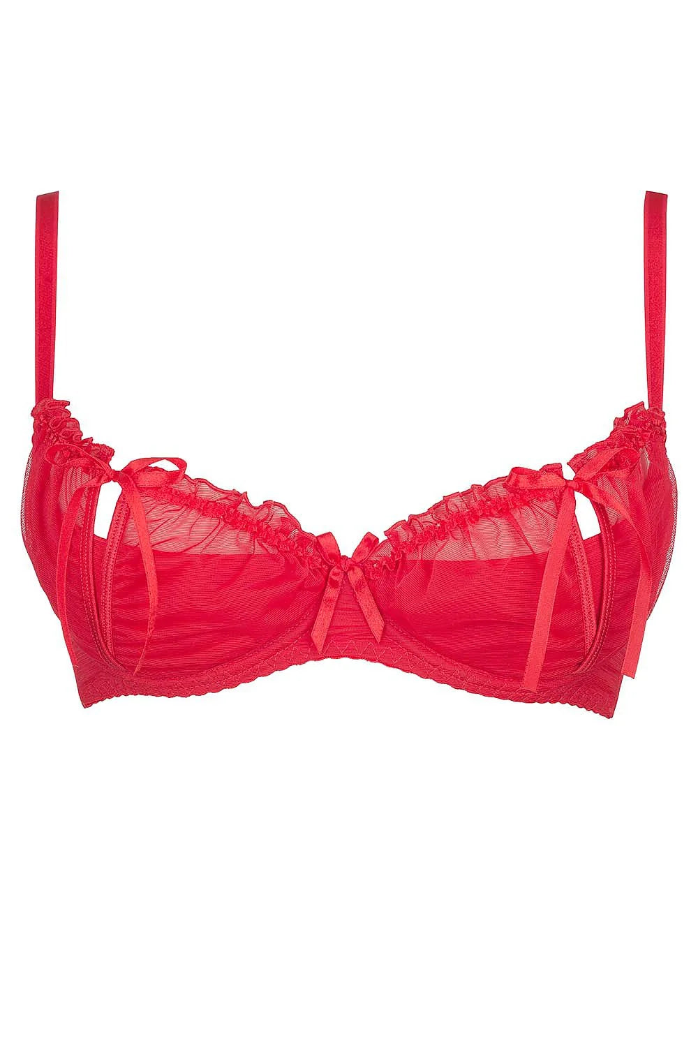 Soutien-gorge demi-bonnet tulle Axami séduisant glamour raffinement silhouette féminine confort lingerie haut-de-gamme