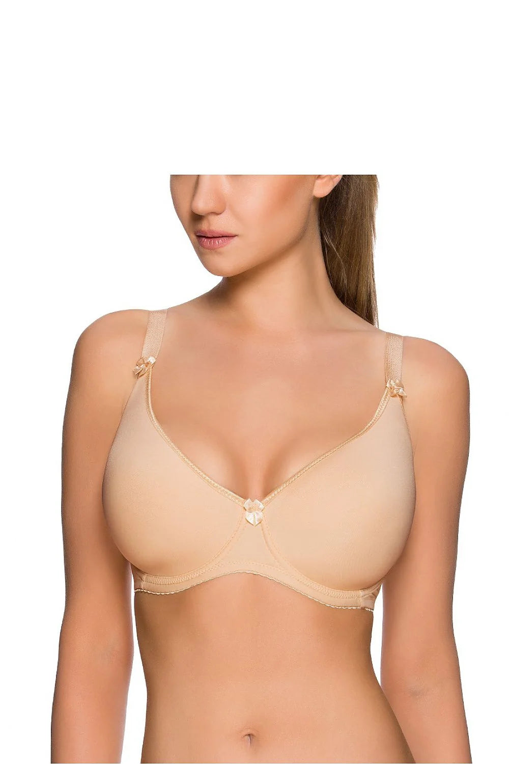Soutien-gorge rembourré tricoté élégance confort coupe tridimensionnelle respirante pour femmes modernes exigentes poitrine parfaite