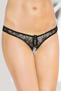 String en dentelle noire SoftLine Collection élégant et confortable pour femmes modernes et sophistiquées