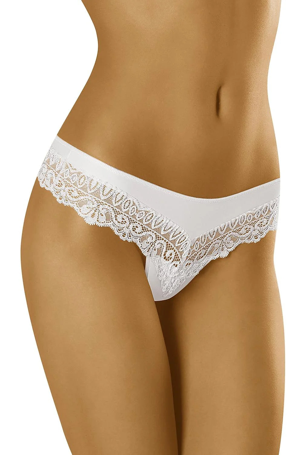Strings en dentelle noire sexy et élégante pour une allure glamour et féminine assurée